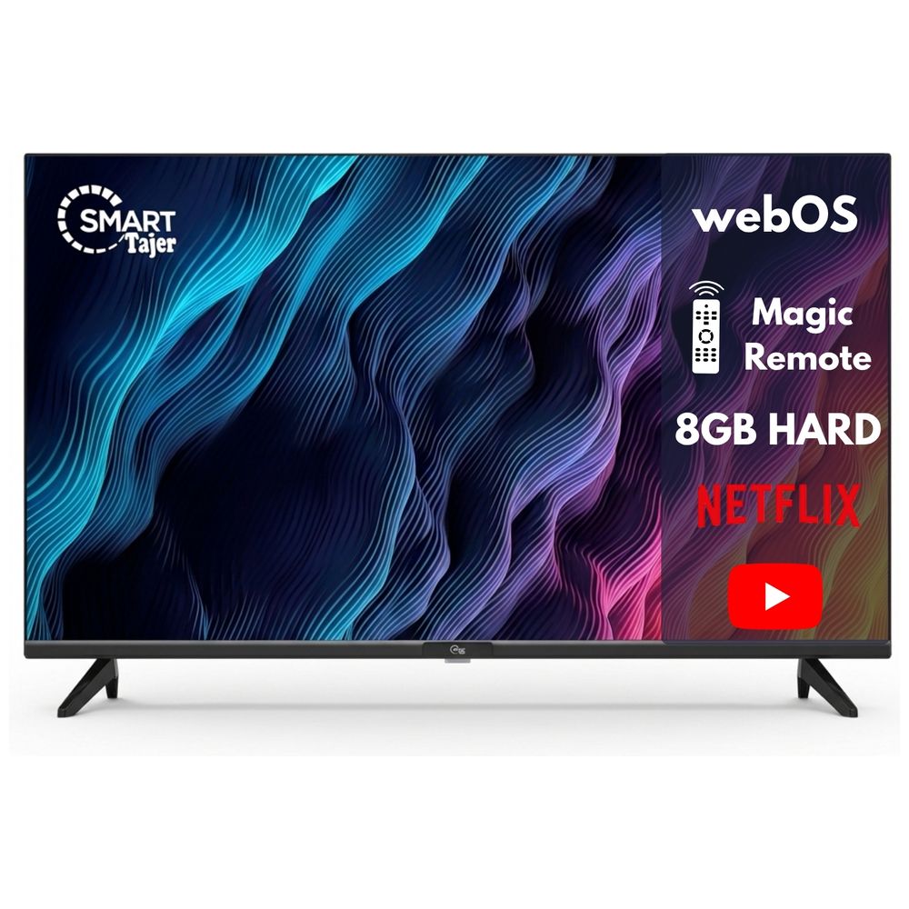Smart Tajer 65 Inch Frameless 4K Smart TV with webOS and Magic Remote - Black 65 Inch – 885,000 IQD Iraq
