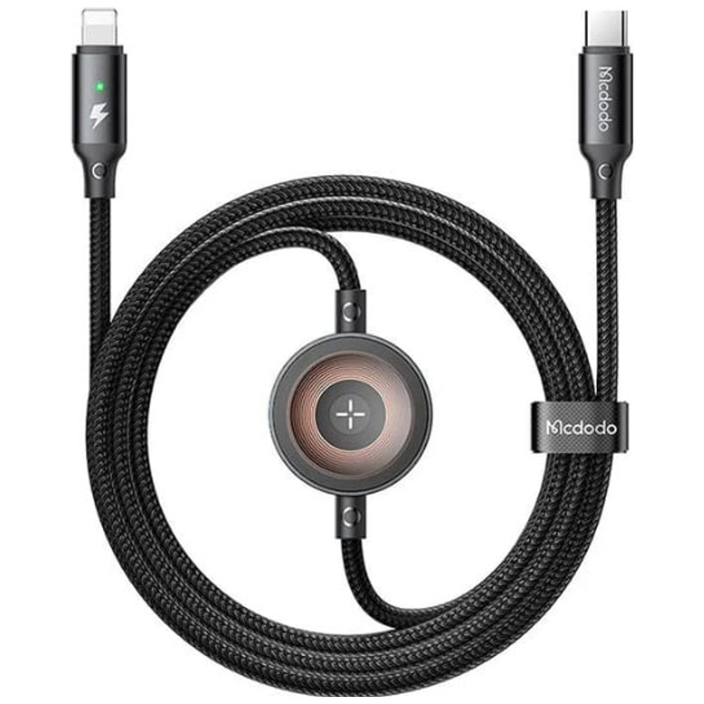 Mcdodo Mcdodo CA-5680 - 2 In 1 USB-C to Lightning + Wireless charging - 36w - 1.5 m - Black 36w, 1.5m – 13,000 IQD Iraq