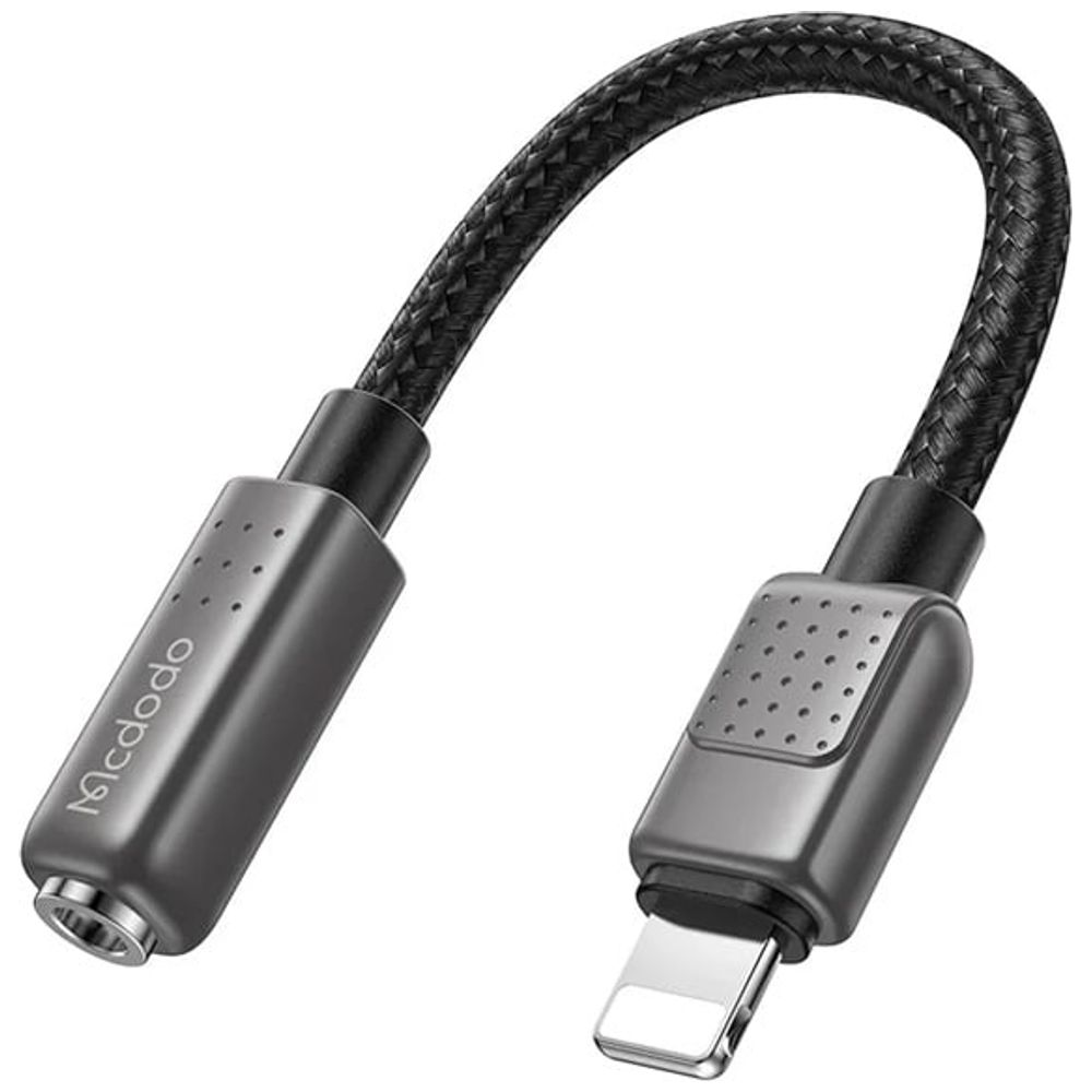 Mcdodo Mcdodo CA-5010 - Lightning to 3.5mm Audio Adapter - 0.11m -  Black 0.11m