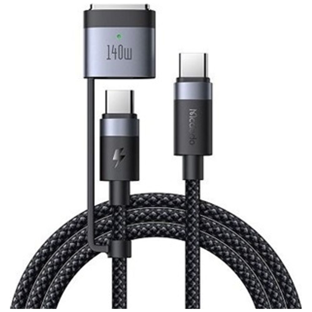 Mcdodo Mcdodo CA-0140 - 2 in 1 USB-C to USB-C Cable - 2m -  Black 2m