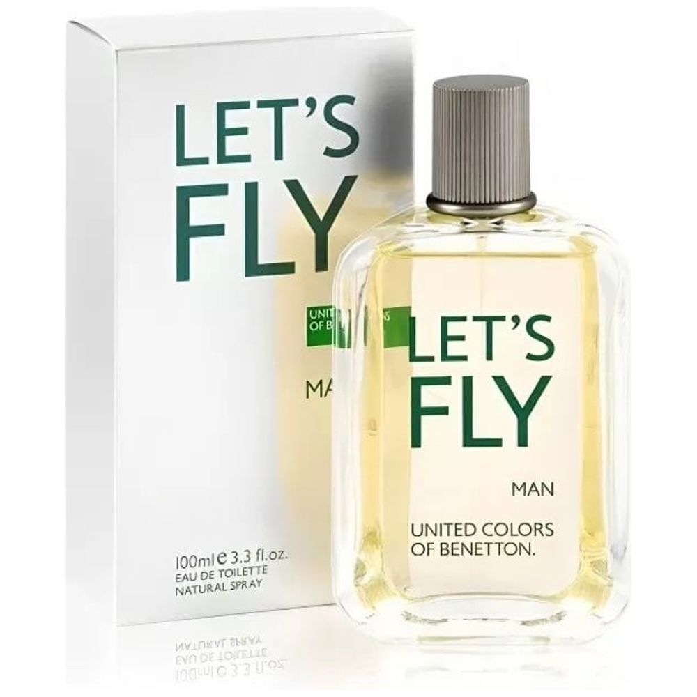 Lets Fly by United Colors of Benetton for Men - Eau de Toilette, 100ml