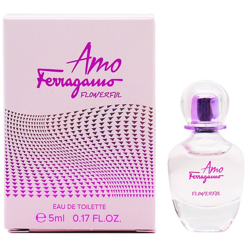 Amo Flowerful من Salvatore Ferragamo للنساء - Eau de Toilette، 5ml
