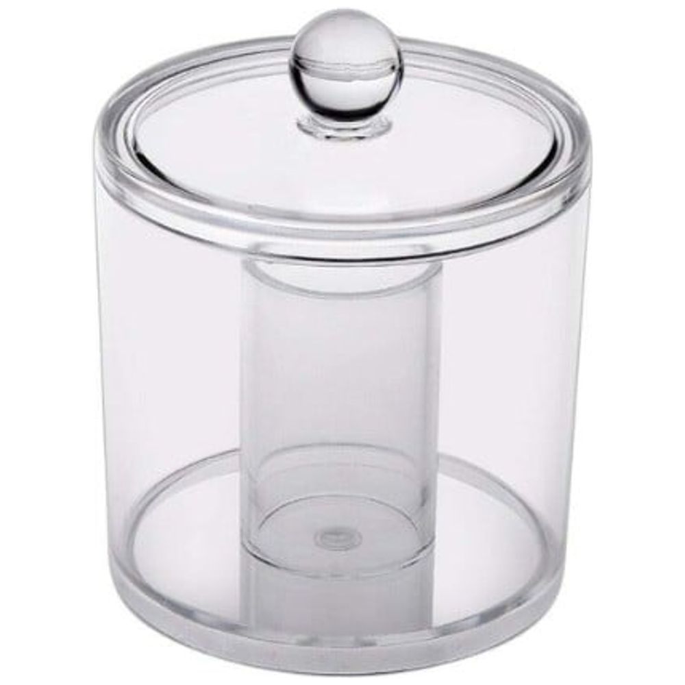 Cotton Swab Organizer Made of Acrylic - Transparent