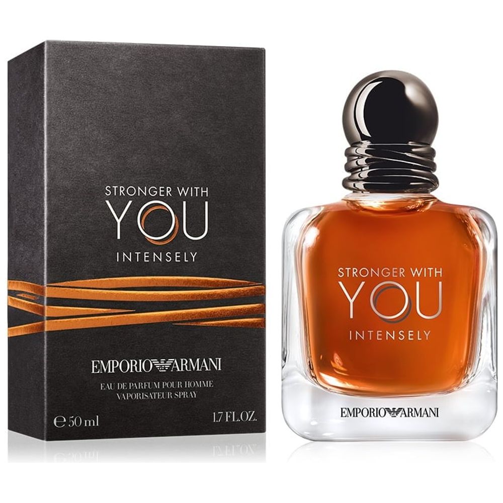 Emporio Armani Stronger With You by Giorgio Armani for Men - Eau de Parfum Intense, 50 ml