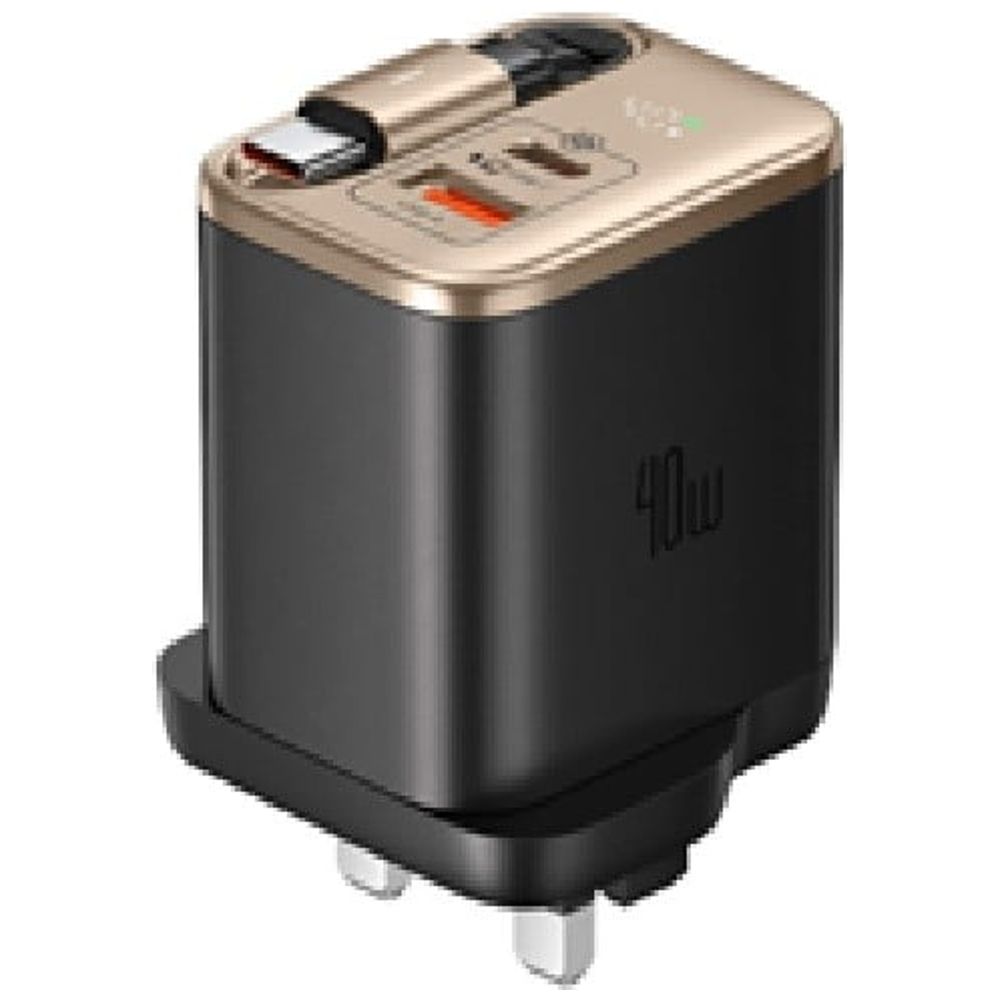 Mcdodo Mcdodo CH-4271 - Fast Charger With Retractable Cable - Black