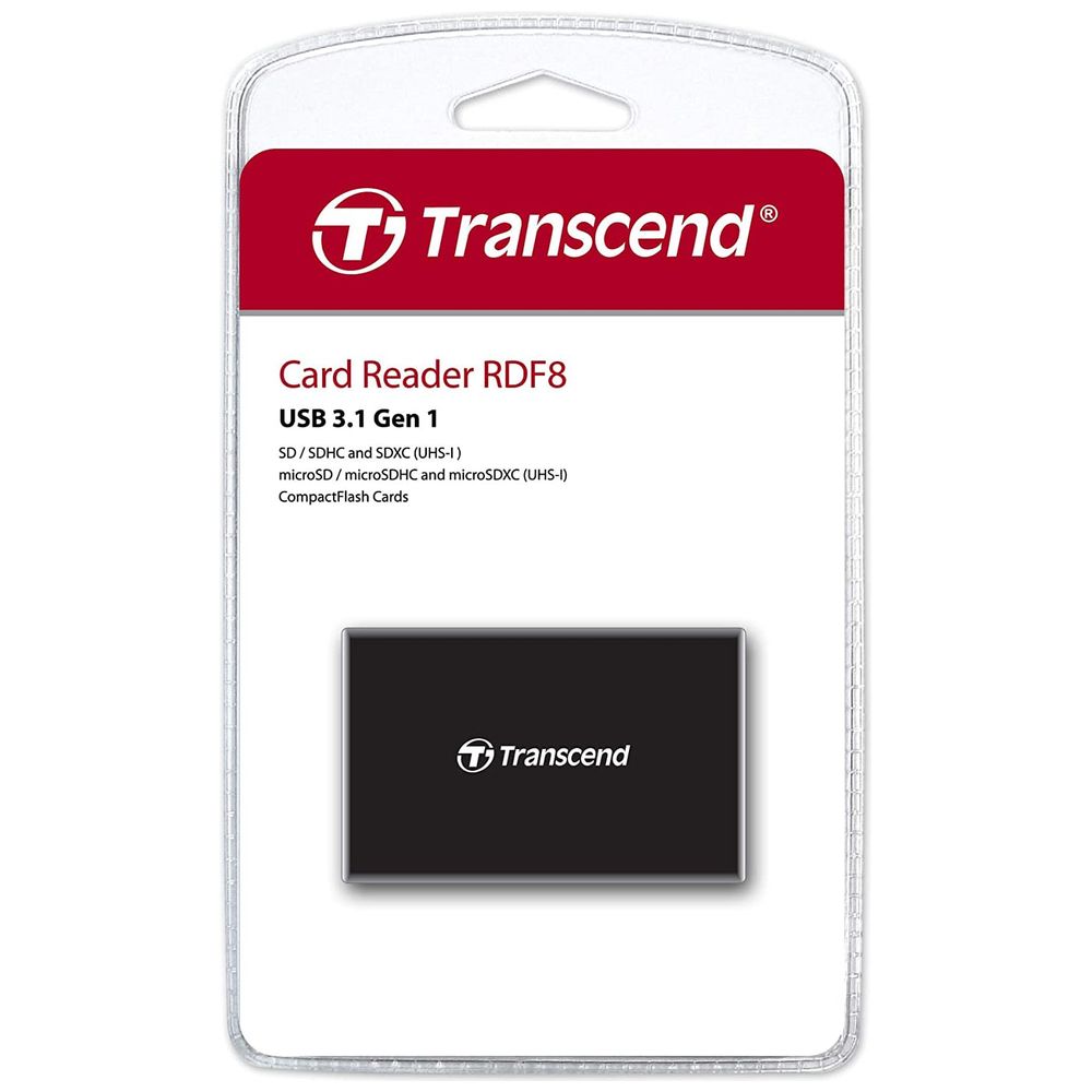 Transcend Transcend - All-in-1 Multi Card Reader - USB 3.1 Gen 1 - Black USB 3.1 Gen 1 – 30,000 IQD Iraq
