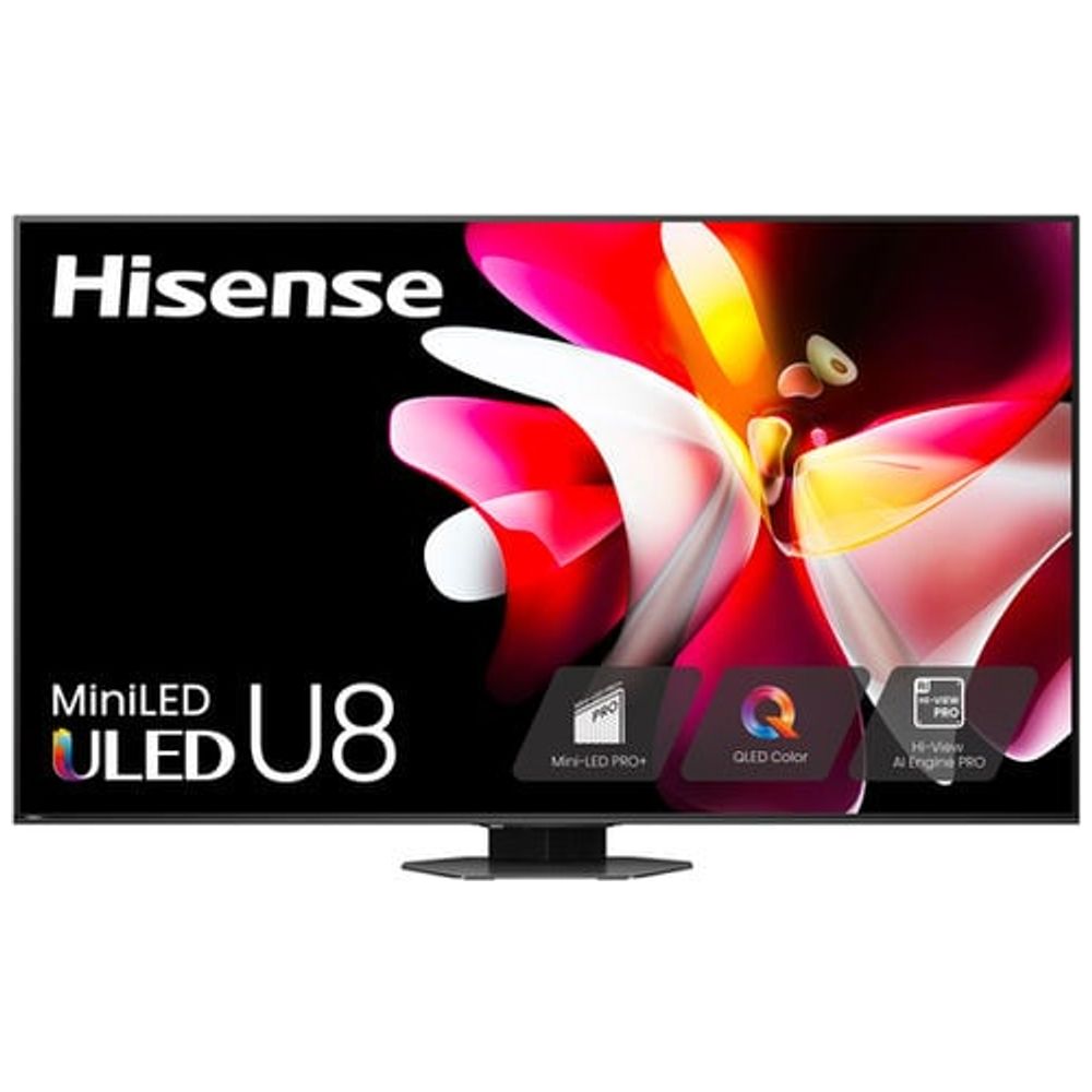 Hisense Hisense U8N - 75 Inch - Mini-LED - ULED - 4K - 144 Hz - VIDAA - Black 75 Inch