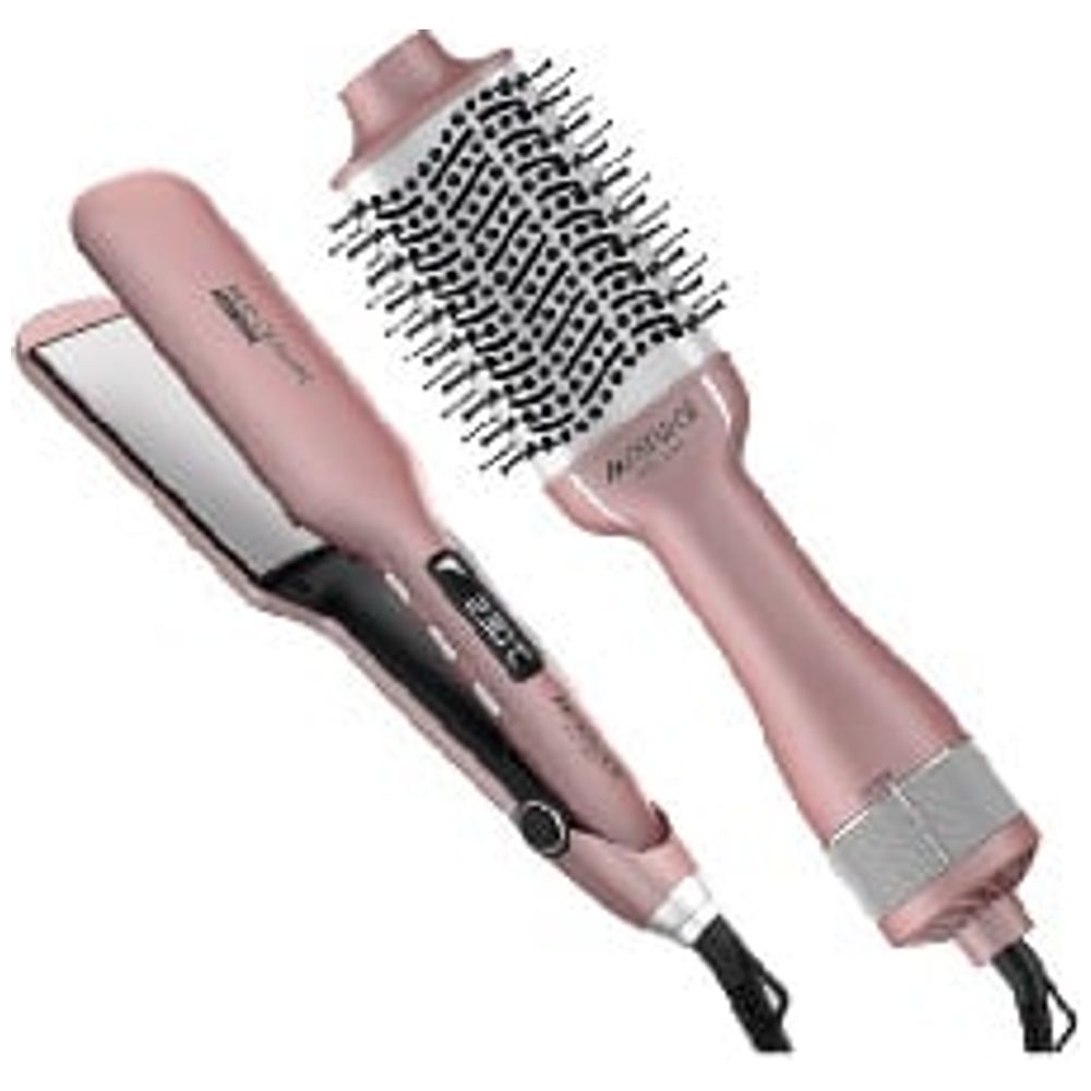 Newal 2 in 1 Hair Styler and Straightener HST7265- Pink