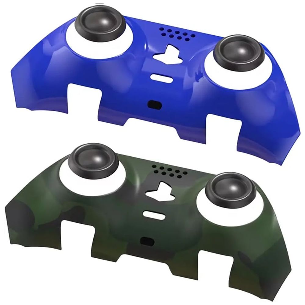 Porodo Porodo - Advanced Decorative Panel Combo for Edge Controller - Made from high-quality plastic - Camo + Blue
