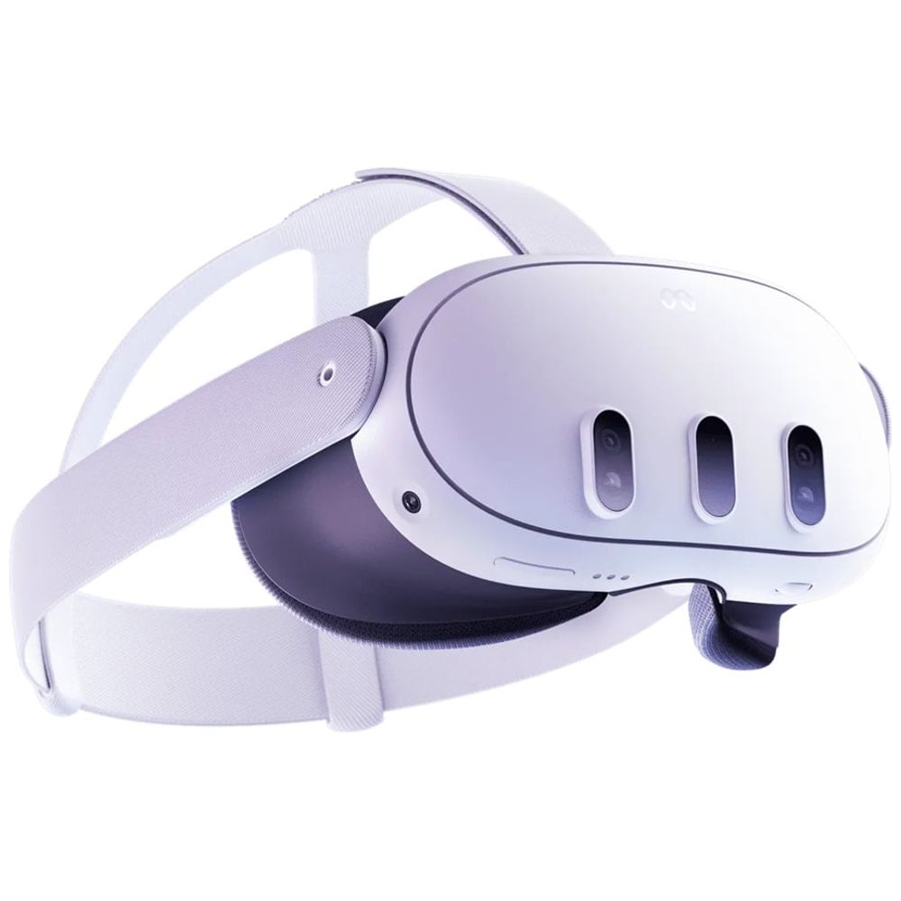 Meta Quest 3 Virtual Reality (VR) Headset - Qualcomm Snapdragon XR2 Gen 2 processor - 4K+ Infinite Display with 2 LCD panels - 512GB internal storage for apps, games, and media - White 512GB