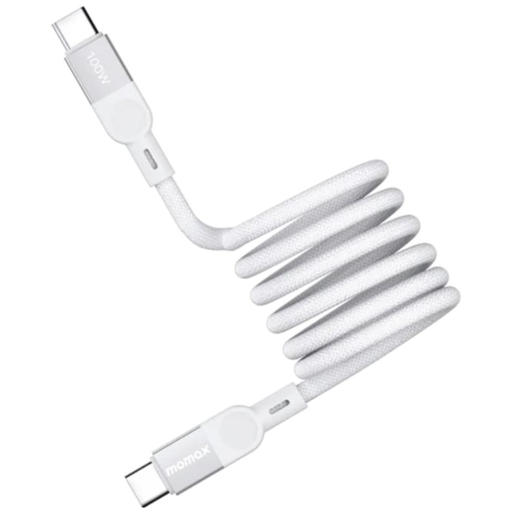 Momax Momax DC35D - USB-C to USB-C Cable - 100W - 1M - White 1M, 100W – 14,500 IQD Iraq