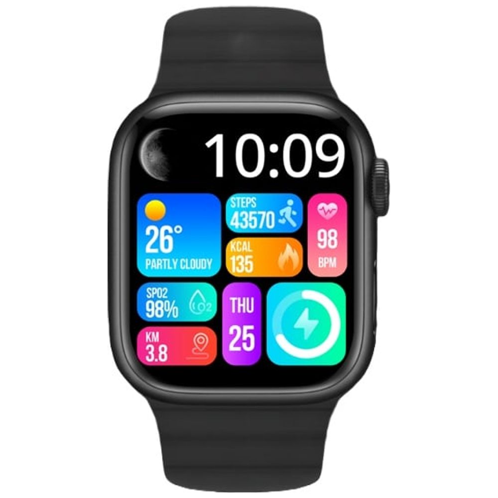 G-tab FT10 - Smart Watch - 2.04 inch Amoled - IP68 Water Resistance - 270mAh battery - Black 2.04 inch