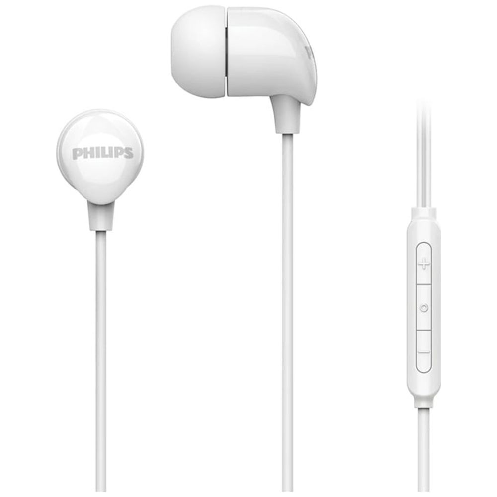 Philips Philips 1161 - In Ear Wired Headphone - 1.2 m - Built-in inline microphone - White 1.2 m