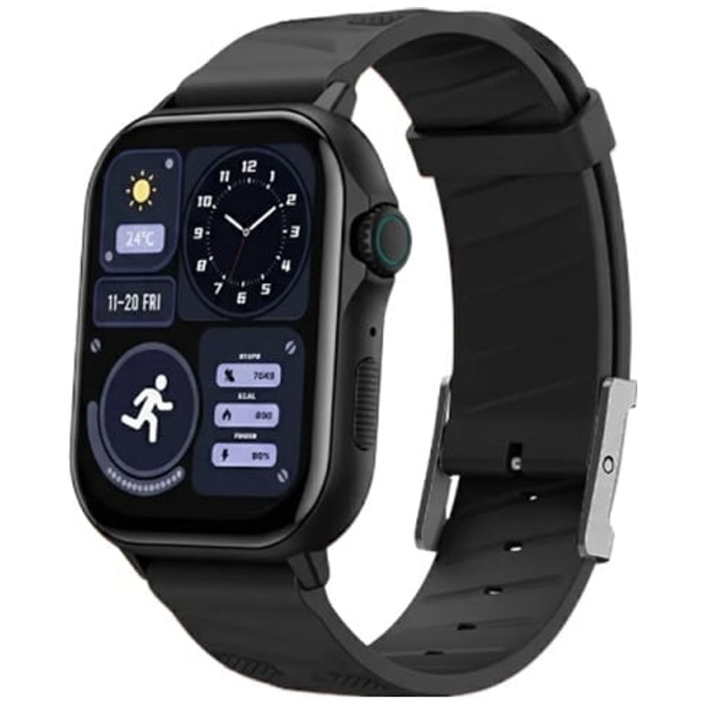 Havit M9061 Smart Watch - 2.13-Inches AMOLED - Wireless calling - Waterproof  - Black 2.13-Inches