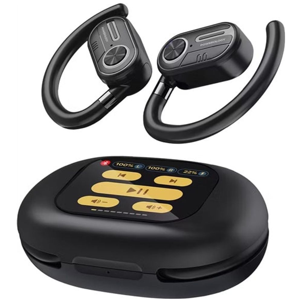 Powerology - ENC TWS Earbuds - Smart Touch Controls - HiFi Audio, High-Definition Display - Black – 44,250 IQD Iraq