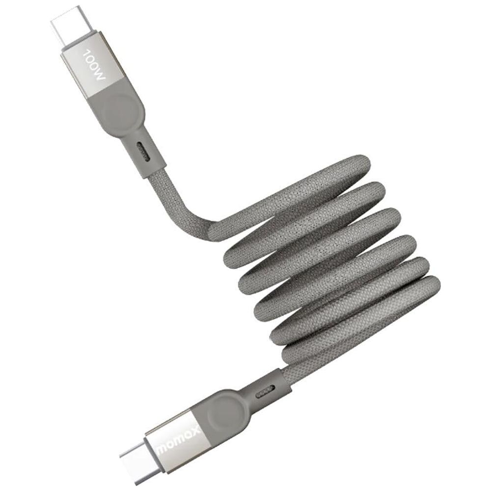 Momax Momax DC35D - USB-C to USB-C Cable - 100W - 1M - Titanium 1M, 100W – 14,500 IQD Iraq