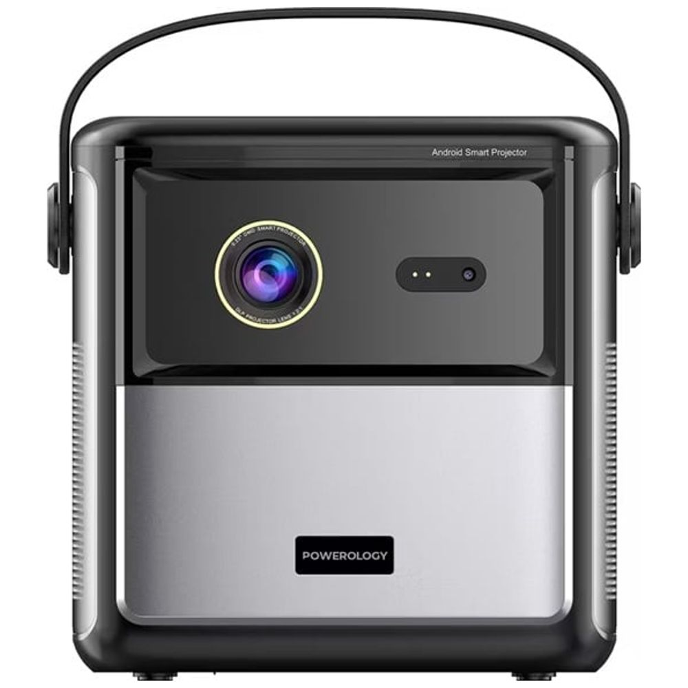 Powerology Powerology Starbeam - Google DLP Projector - 100-Inches - Android 9 with Google TV - Gray 100-Inches