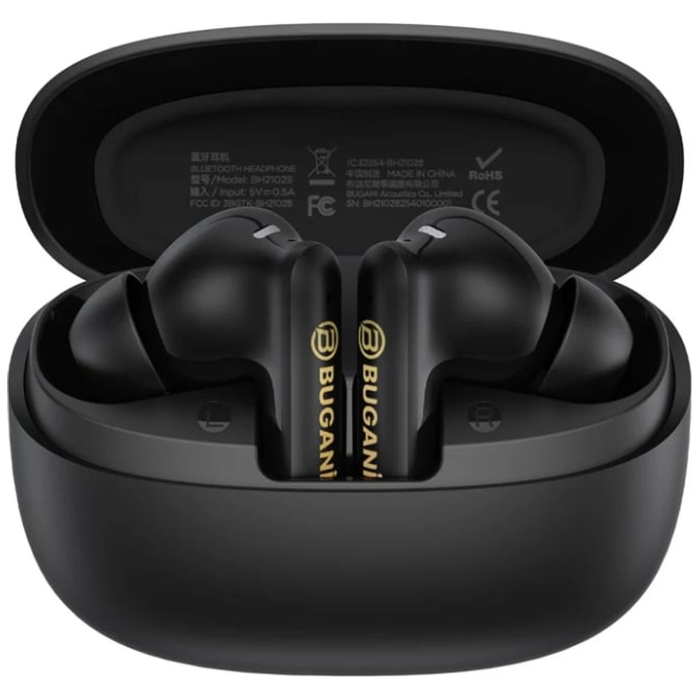 Bugani Bugani Freebuds B20 True Wireless Earbuds - Water Resistance IPX4 - Touch controls - Black IPX4