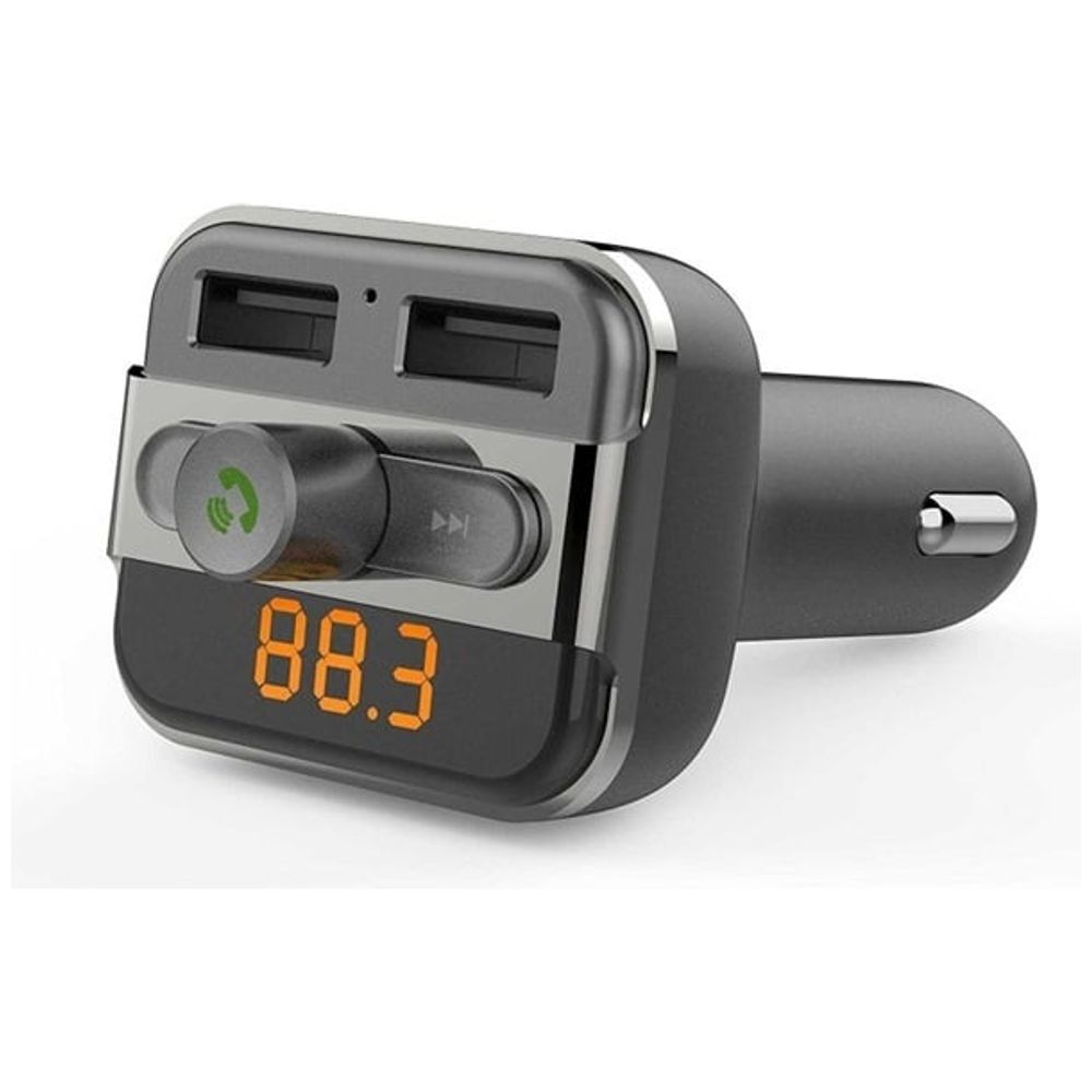 Porodo Porodo - FM Transmitter and Fast Charging Car Charger - 3.4 amp / 15 W - Gray 15W