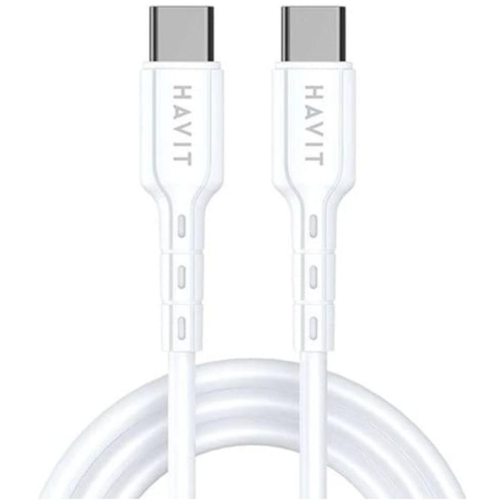 Havit Havit CB6235 - Cable USB-C To USB-C - 60W Fast Charging - 1m - White 60W, 1m