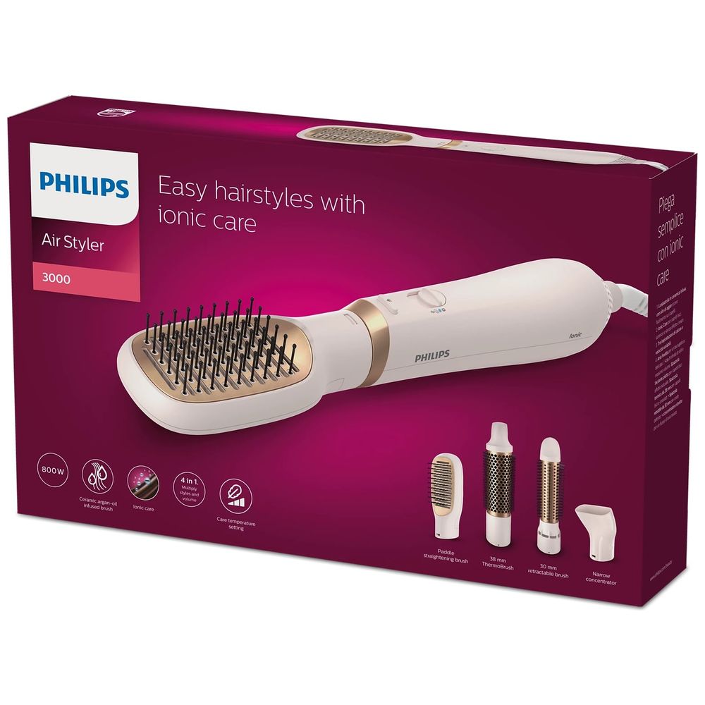 Philips Philips BHA310/03 - Multiple hairstyles with ionic care - 800W styling power - Cord length 1.8 m - Pink