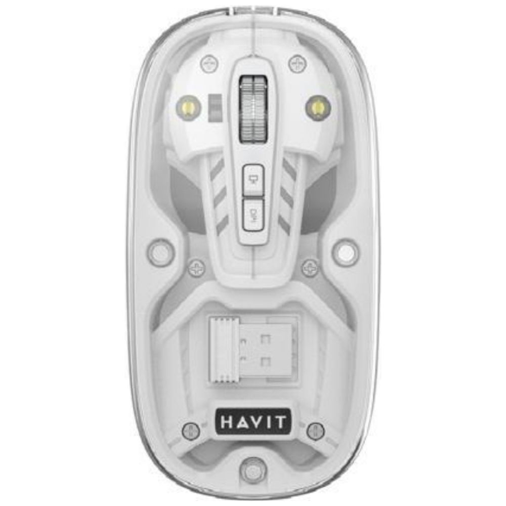 Havit Havit MS62WB Pro Wireless Mouse - 2.4G Wireless Connectivity Smooth and reliable use - DPI Adjustable - Transparent white 2.4G – 18,500 IQD Iraq