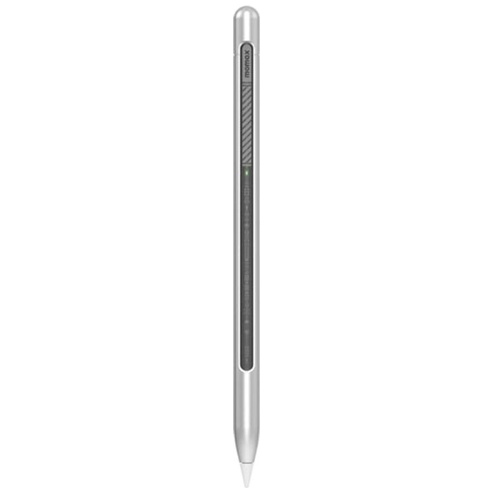 Momax Momax active stylus pen - Perfect for drawing, writing, note-taking, and studying - Built-in battery lasting up to 8 hours - Silver 8 hours
