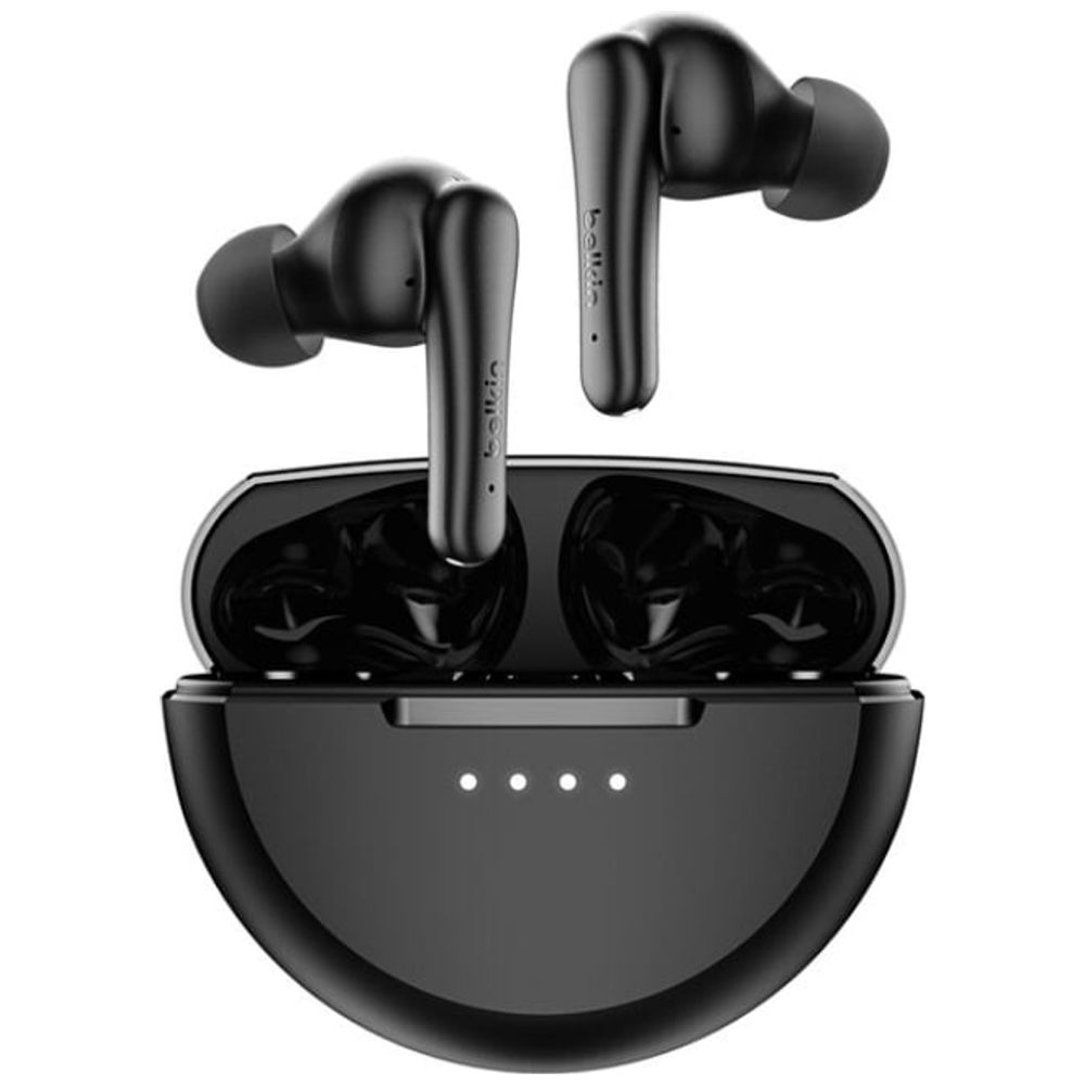 Belkin Belkin Sound Form Rhythm ANC True Wireless Earbuds - Up to 28 hours total battery life - IPX5-rated water and sweat resistance - Black 28 hours