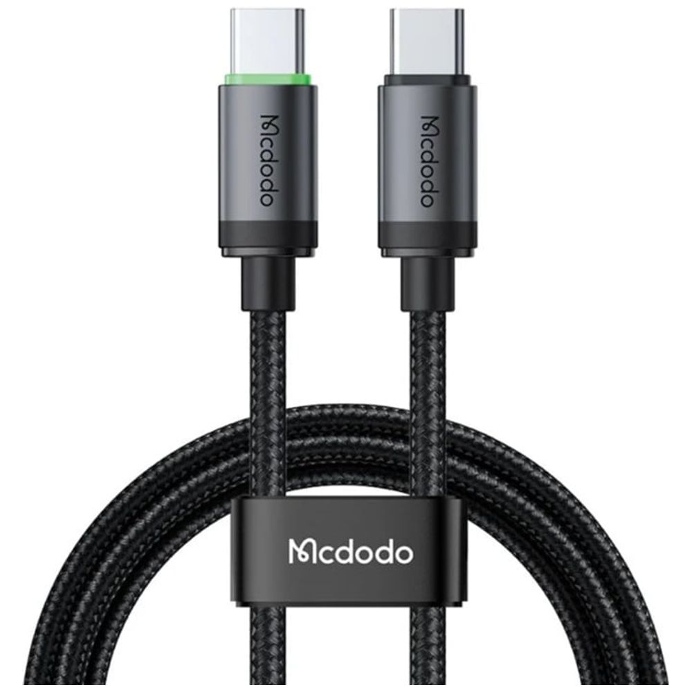 MCDODO CA-4410 - USB-C to USB-C Cable - 60W  - with Charging Light -  1m - Black 1m