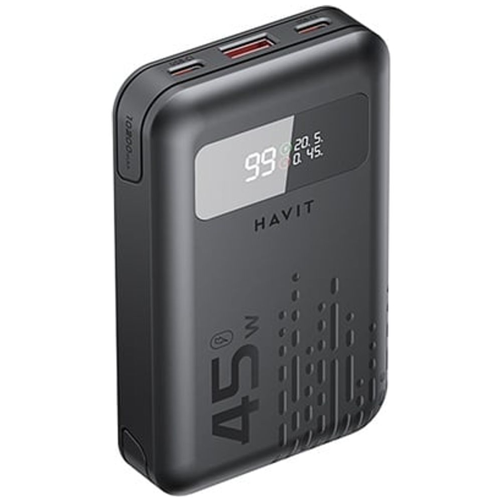 Havit Havit PB5211 Power Bank - 10200mAh capacity - 45W - Black 10200mAh, 45W – 37,000 IQD Iraq