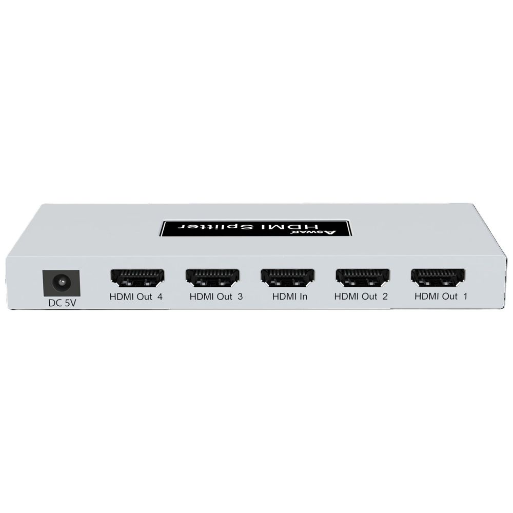 Aswar - HDMI Splitter - 1x4 - 4K -White 1x4 4K
