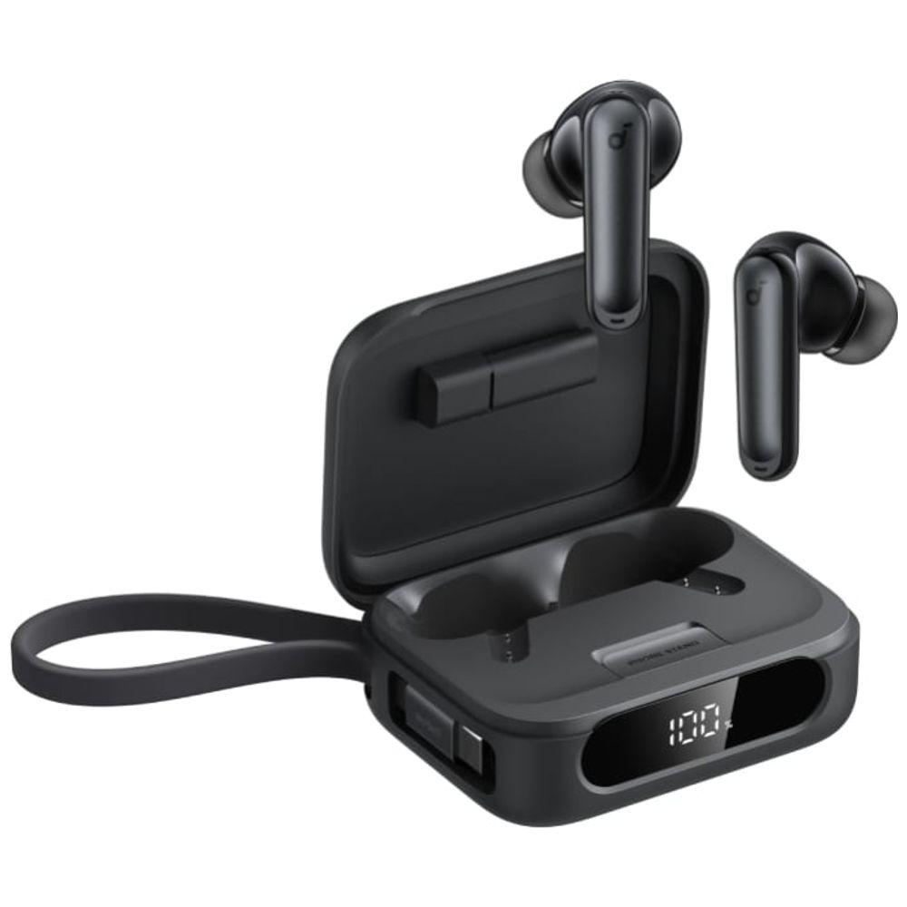 Anker Anker Soundcore P41i TWS Wireless earbuds -  Feature a built-in 3000mAh battery - IPX5 water-resistant - Black 3000mAh, IPX5