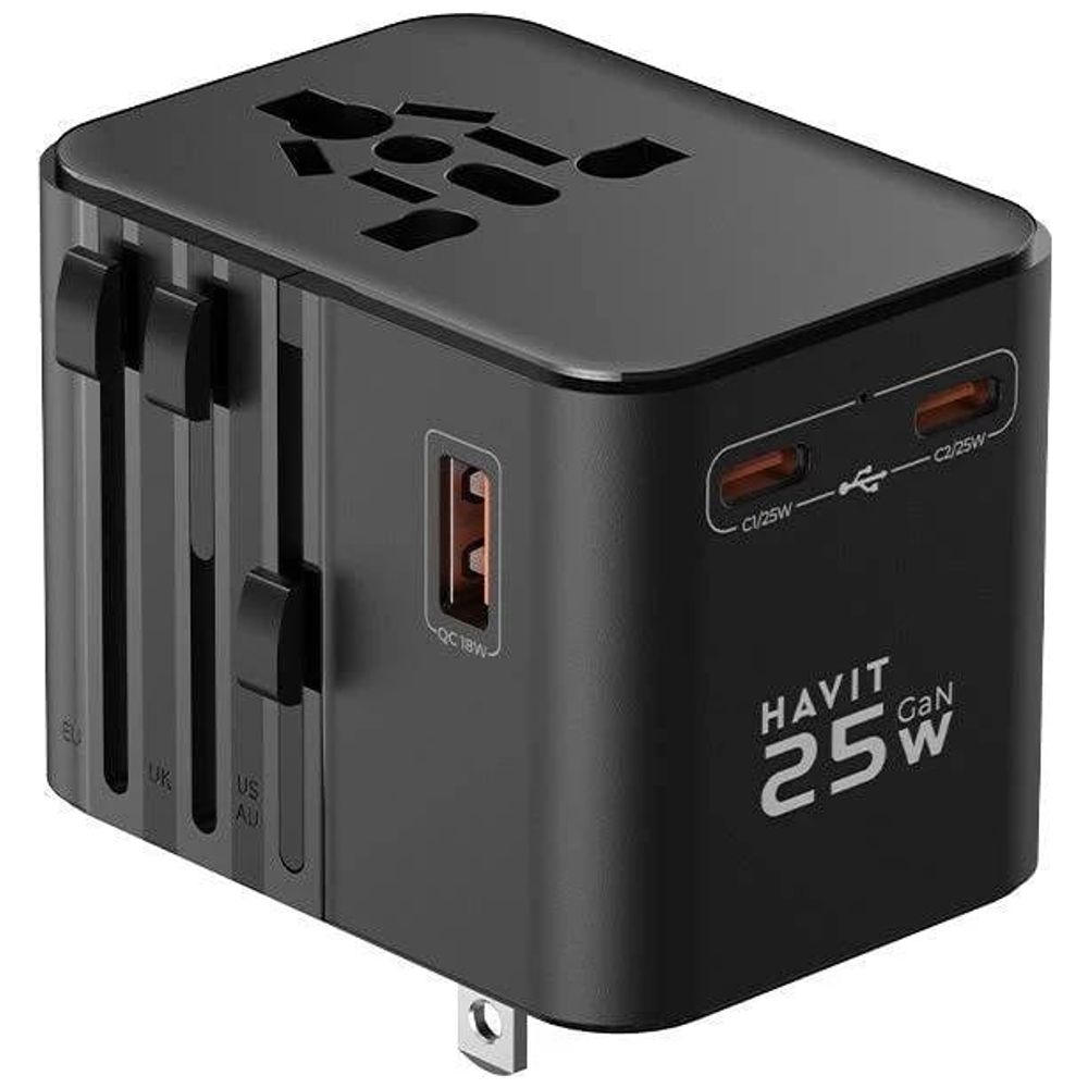 Havit Havit - Wall Charger - Multi-Port - Supports Power Delivery and Quick Charge fast charging - Black – 25,250 IQD Iraq