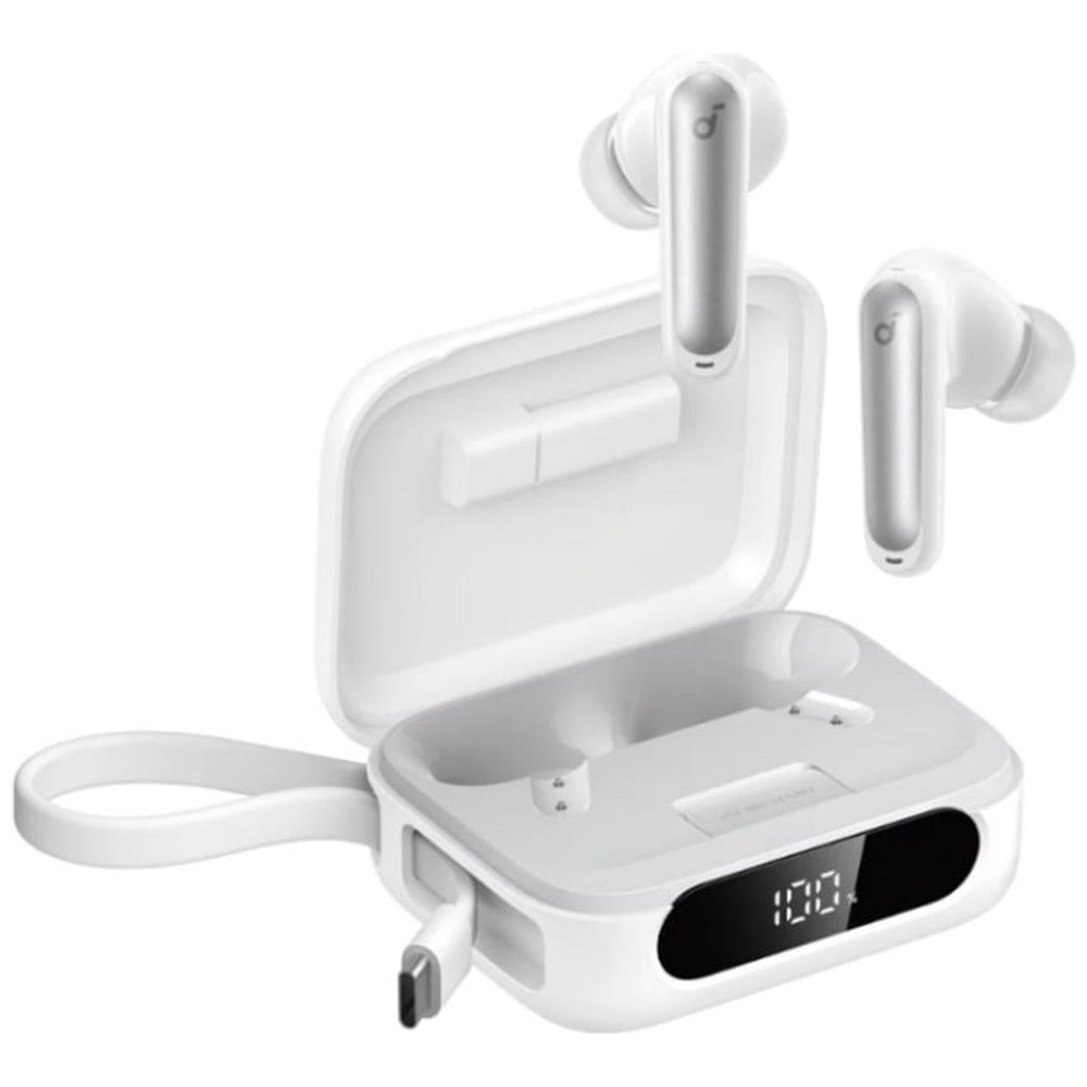 Anker Anker Soundcore P41i TWS Wireless earbuds -  Feature a built-in 3000mAh battery - IPX5 water-resistant - White 3000mAh – 116,250 IQD Iraq