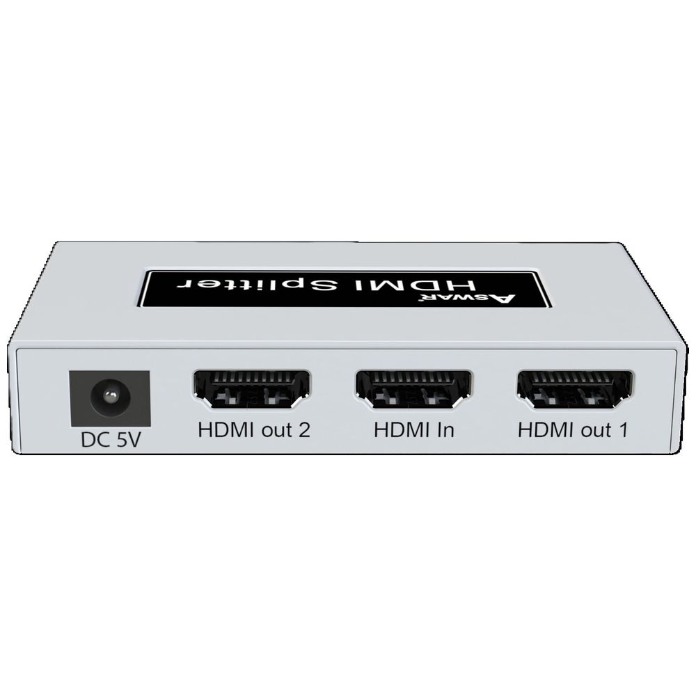 Aswar Aswar - HDMI Splitter - 1x2 - 4K -White 1x2, 4K