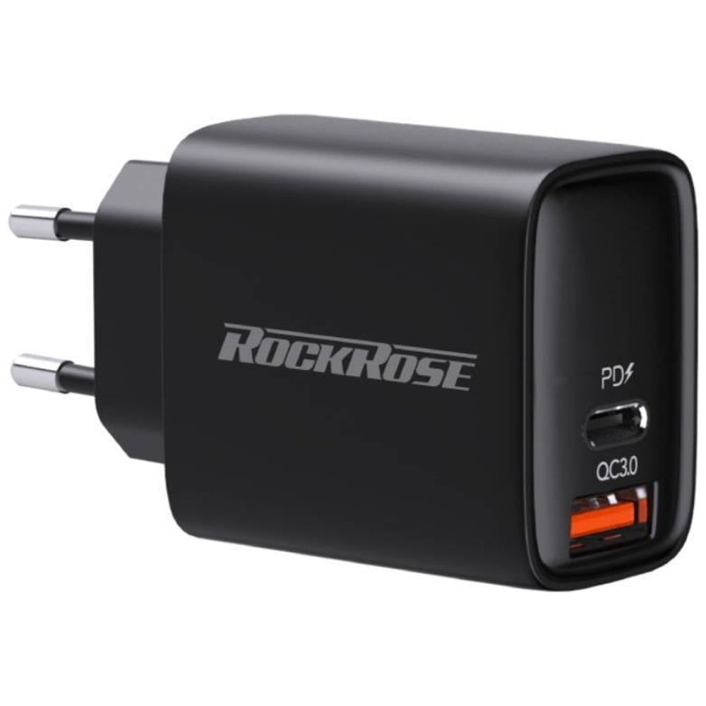 RockRose Moxom 2722 - Wall Charger - 20W - 2 Port - Black 20W – 9,000 IQD Iraq