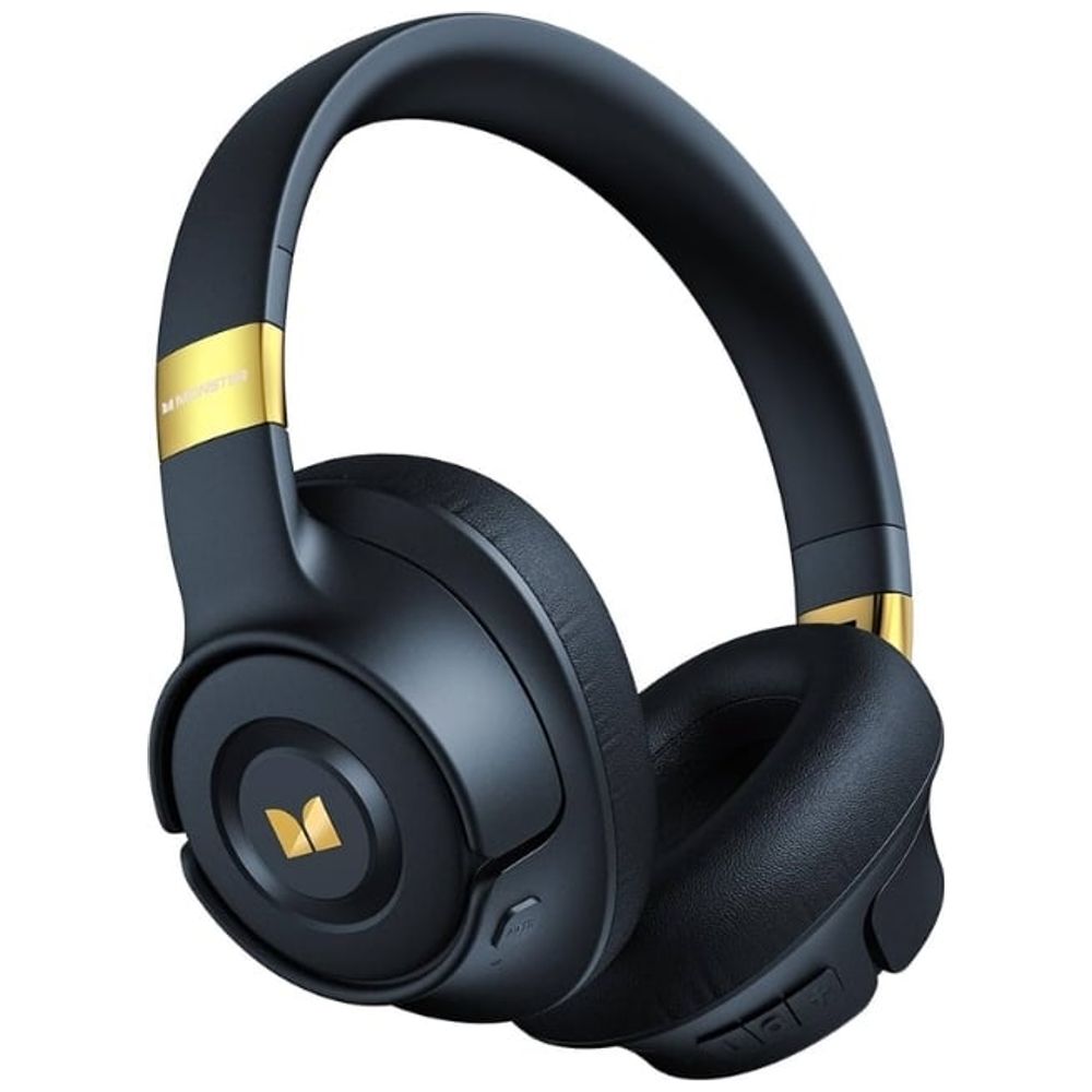 Monster Monster Persona SE Over Ear Headphones - Active Noise Cancelling (ANC) - Long Battery Life Up to 60 hours of continuous use - Blue