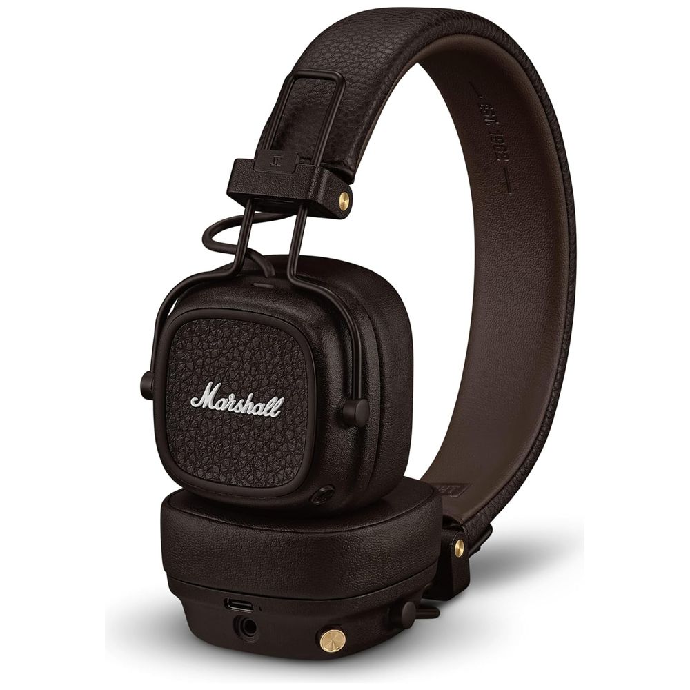 Marshall Marshall Major V - Over Ear Wireless Headphones - Foldable Design - Brown