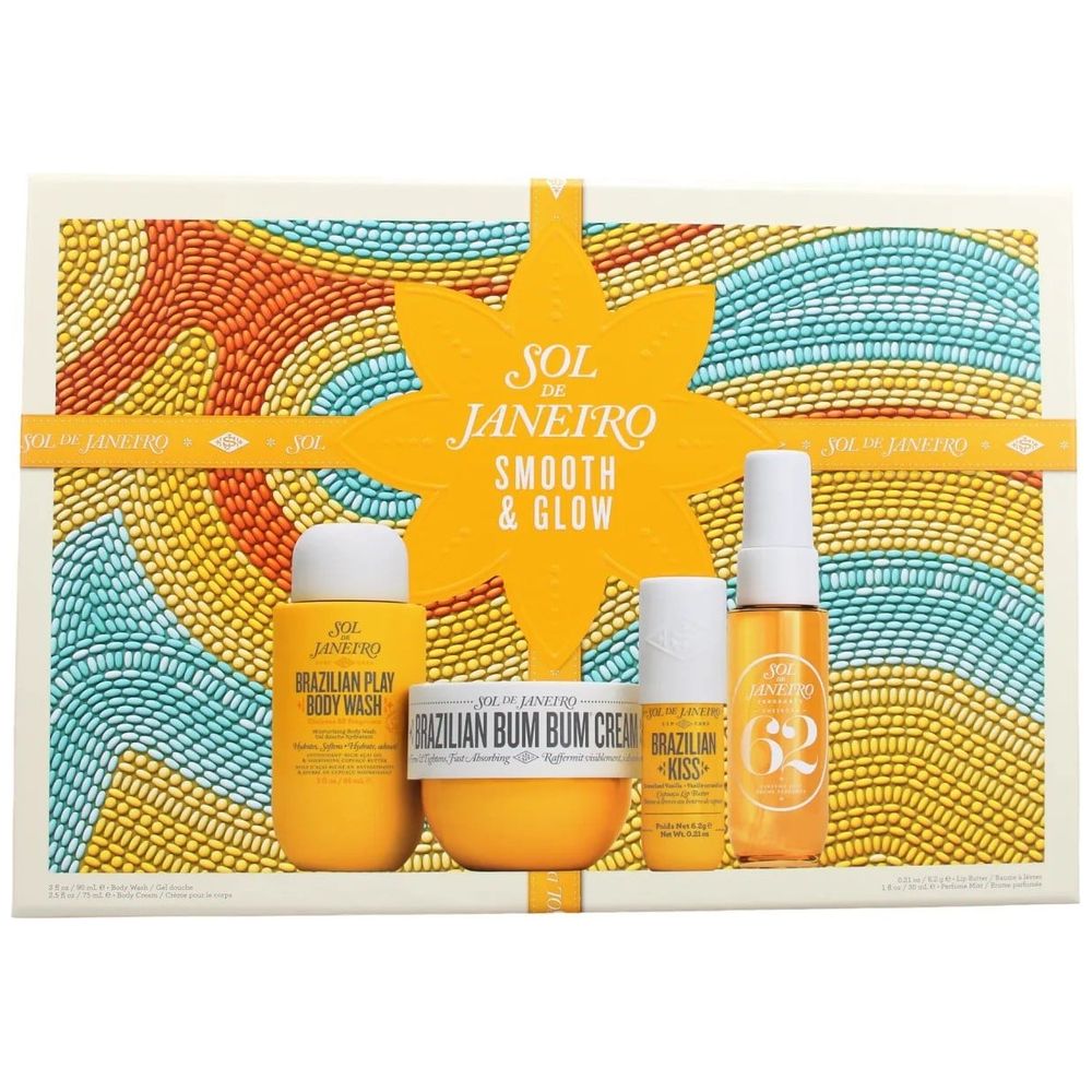 Sol De Janeiro Smooth & Glow Gift Set - 4 piece