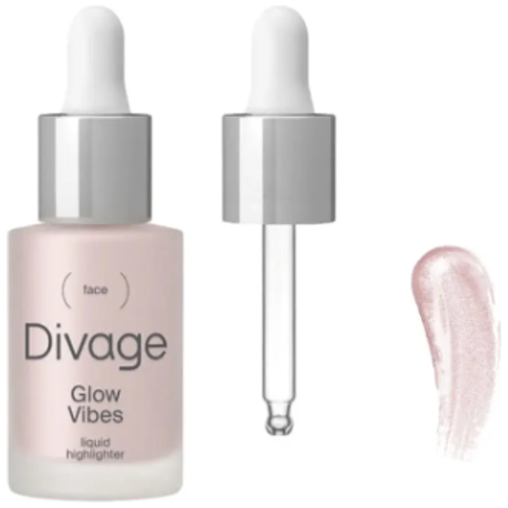 Divage Divage Liquid Highlighter Glow Vibes, Lightweight and Blendable Formula - 01 GV 01 G