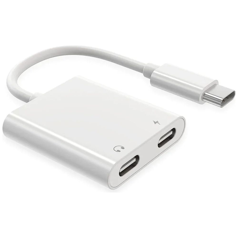 Devia EC609 - Smart Series USB-C to Dual USB-C Adapter - White – 25,000 IQD Iraq