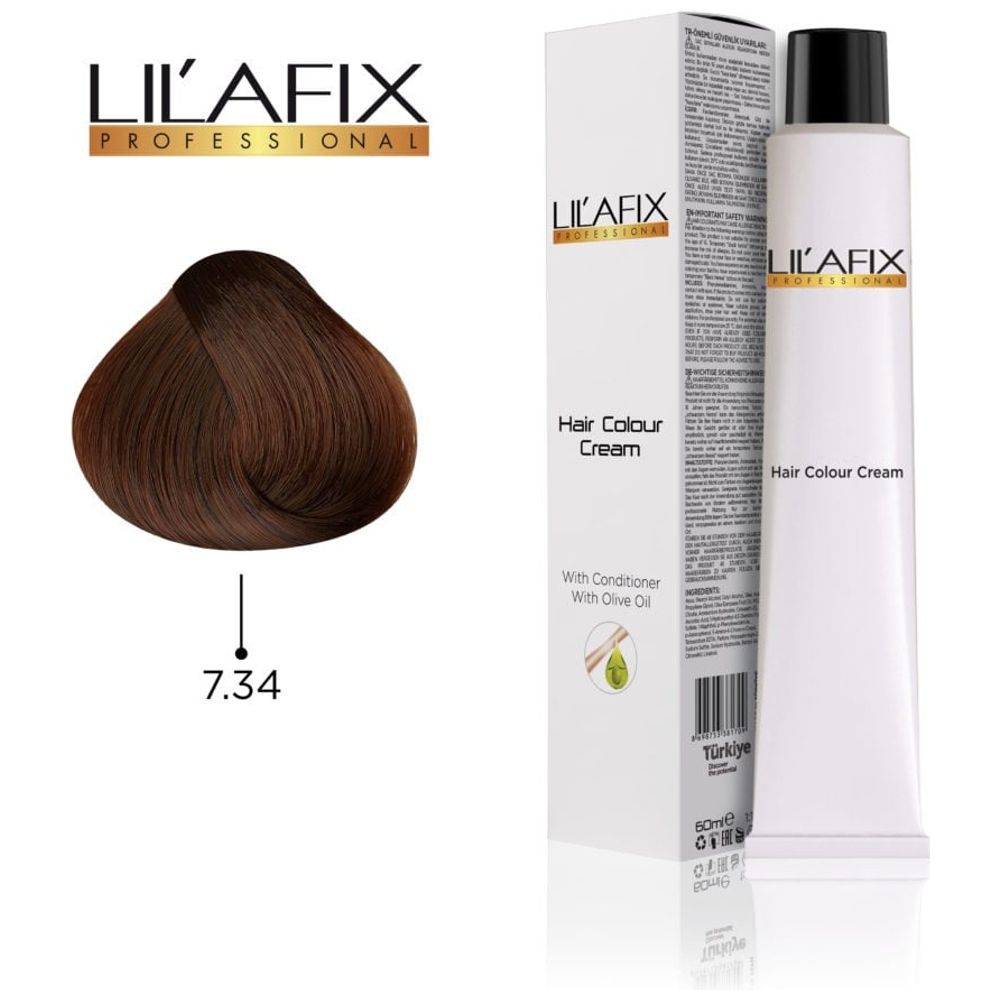 LILAFIX LILAFIX Hair Colour 7/34 - 60ml, Brunette Doré Copper 60ml