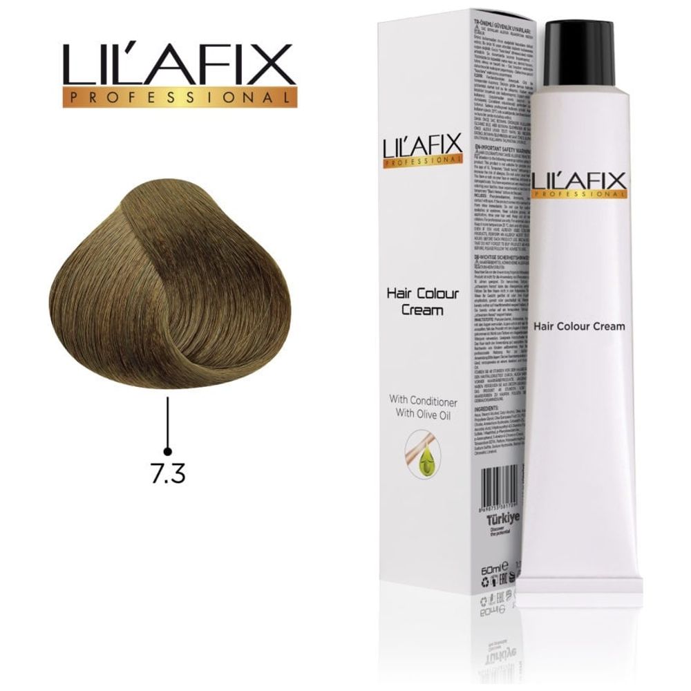 LILAFIX Hair Colour 7/3 - 60ml, Hazelnut Shell