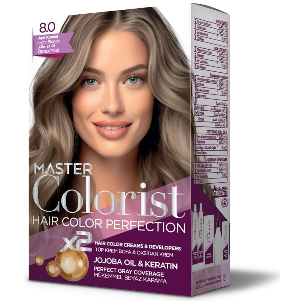 Master Colorest Hair Colour, 8.0 - Light Blonde