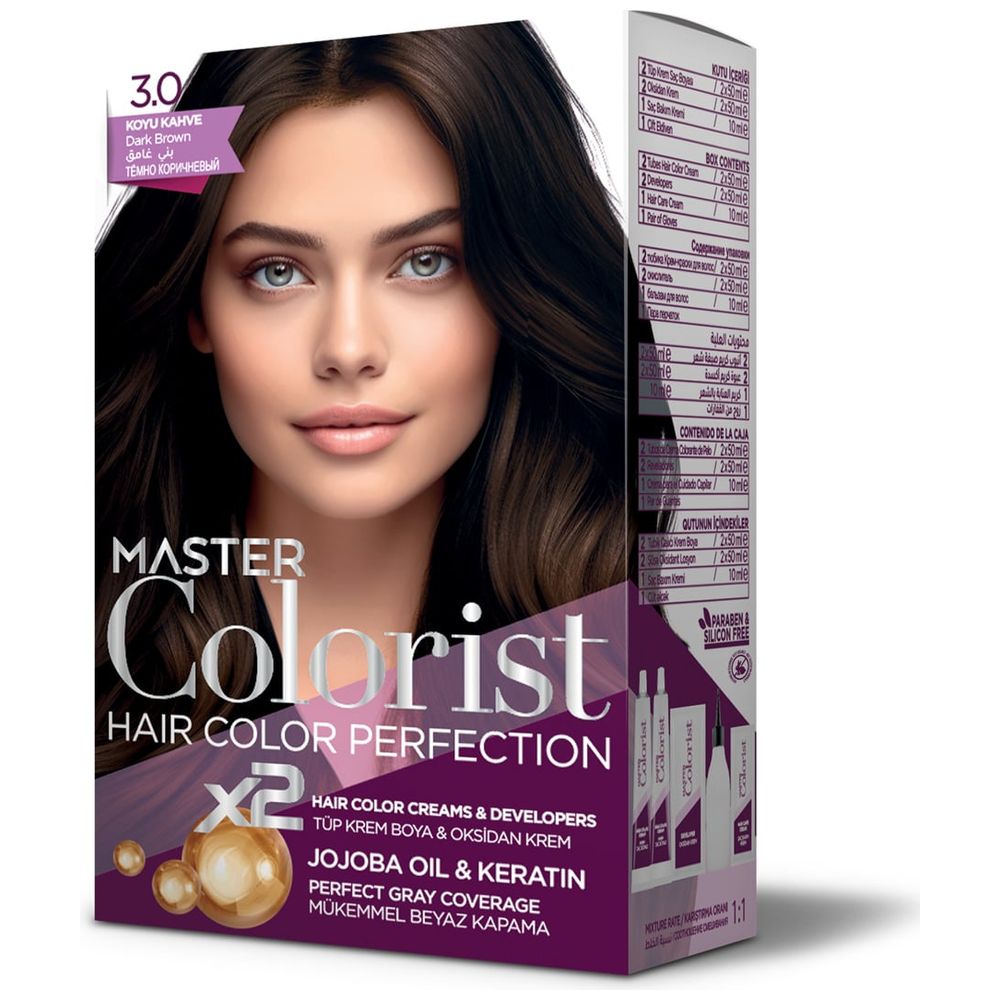 Master Colorest Hair Colour, 3.0 - Dark Brown