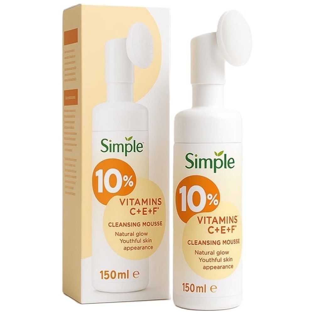 Simple 10% Vitamins C+E+F Cleansing Mousse - 150ml