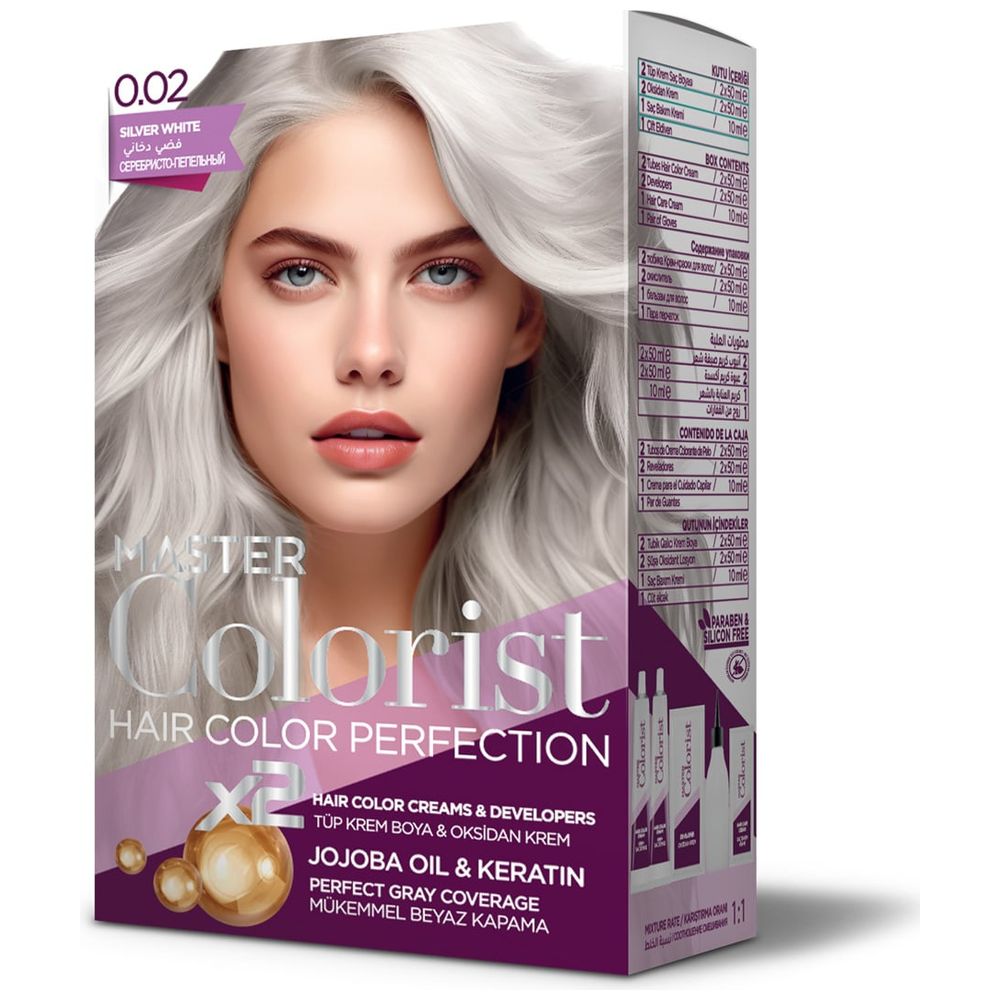 Master Colorest Hair Colour, 0.02 - Silver White