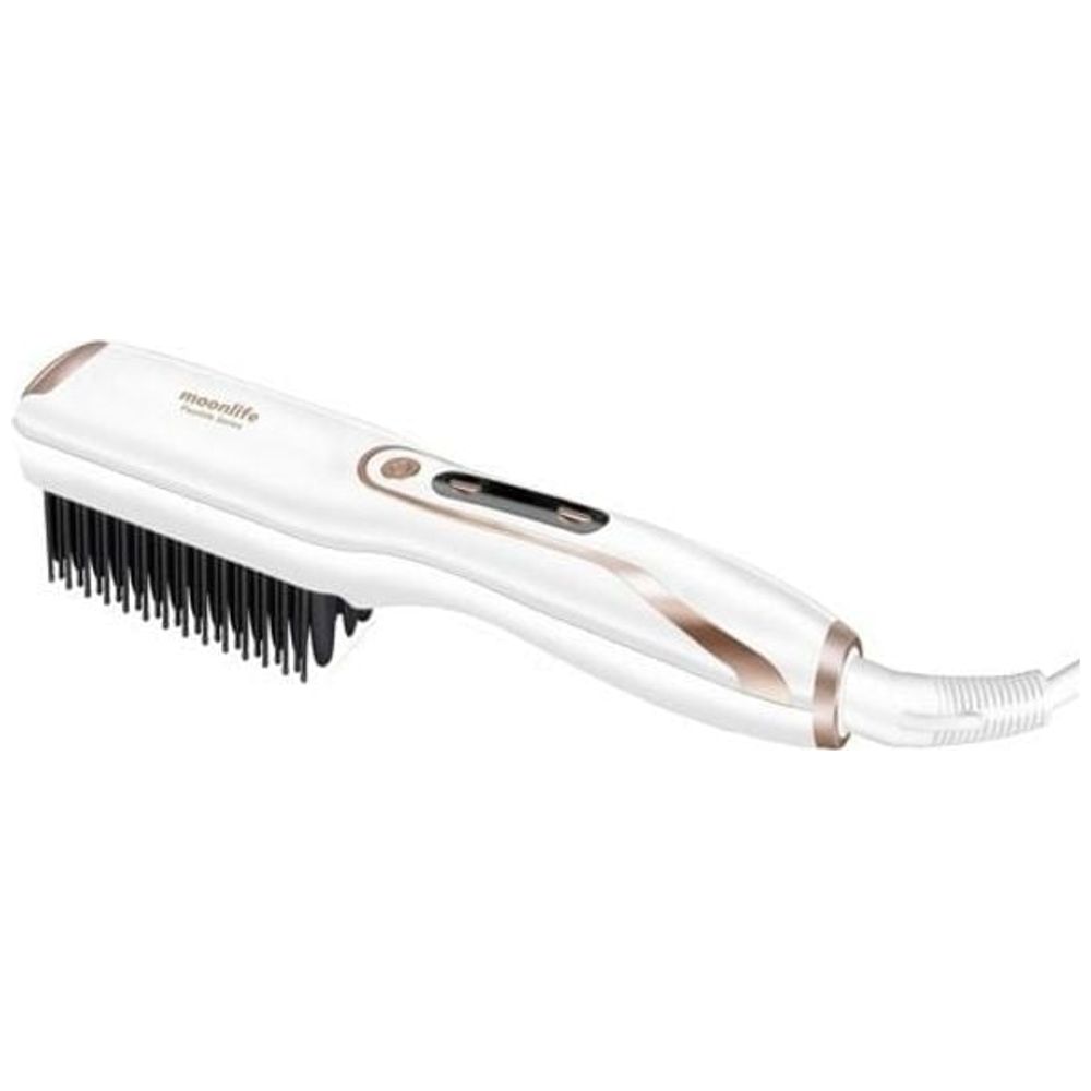 Moonlife MF814 - Pearllife Hair Straightener Comb - White