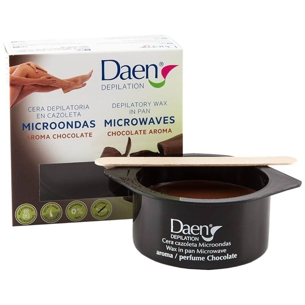 Daen Depilation Professional Depilatory Wax Microwaves Chocolate - 100g