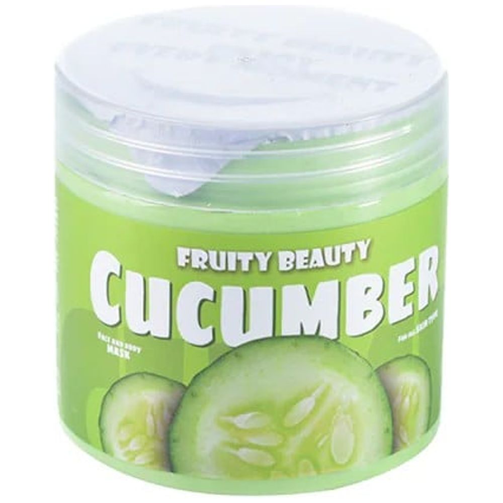 Fruity Beauty Face & Body Scrub, Cucumber - 521 ml